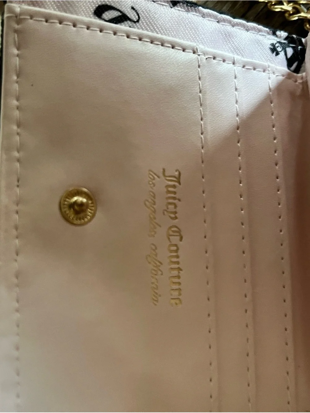 Juicy Couture Black Velour Scottie Crest Zip Around Wallet Charm Y2K Aesthetic